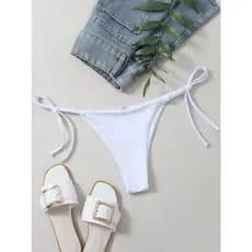 UAU PRAIA Biquini Feminino Calcinha Asa Delta de amarrar Avulsa Semi Fio Empina Bumbum Costura Invisivel P ao GG