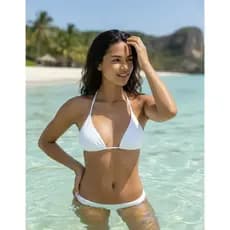 UAU PRAIA Top de Biquíni Com Bojo Removível Avulso Com Alça De Amarrar Tamanho P ao GG