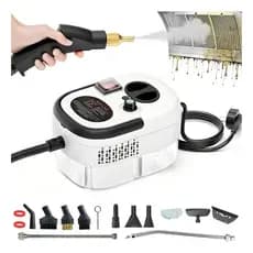 Limpador A Vapor Portátil De 2500W Máquina Limpeza Pressurizada Alta Temperatura Com Cabeças Escova E Luvas Pa Esterili