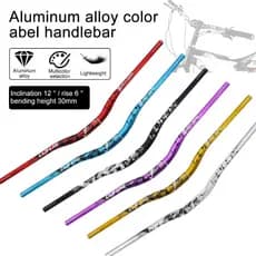 Guidão MTB 31.8mm x 780mm Curvo Rise Bar Alumínio 6061-T6 - Ideal para Downhill, XC e Enduro (Alta Resistência)