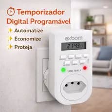 Temporizador Digital Bivolt Automatizar Piscinas Aquários Display LCD Programável Alta Precisão