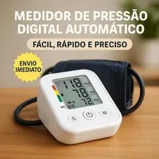 Monitor Pressão Digital Braço Automático Resultado Rápido Visor Grande Braçadeira Ajustável