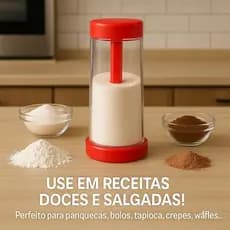 Tapioqueira Polvilhado Semiautomática Praticidade Rotativa Peneira Tapioca Crepioca Doméstico