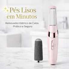 Lixa Elétrica Pés Calcanhar Portátil USB Recarregável Removedor Calos Pele Morta Rosa Esfoliador