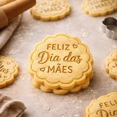 Cortador +Carimbo Dia das Mães Biscoito Pasta Americana Confeitaria Artesanato Biscuit Vários Modelo