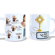 Caneca Quaresma rezando na madrugada