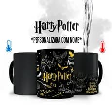 Caneca Mágica Harry Potter Clássica com Nome Personalizado