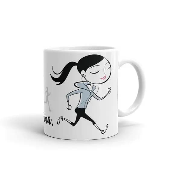 Caneca Corrida Corredor Maratonista Running feminino com caixa de presente