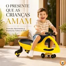 Carrinho De Rolimã Infantil Gira Gira Volante 360° Sem Pedal Até 100kg Menino Menina
