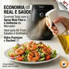 🔥Borrifador d Azeite 180ml Spray Vidro Pulverizador Óleo para Air Fryer Galheteiro Dosador Econômico