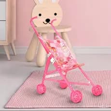 🔥 Carrinho De Boneca Luxo Dobrável Brinquedo Menina Passeio Bebê Reborn Infantil Resistente