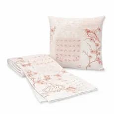 Kit Peseira Solteiro Piquet + Capa de Almofada 40x40 Decorativas Várias Cores 02 Peças