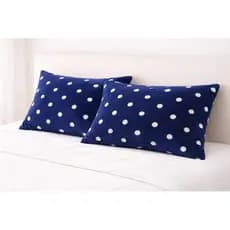 Kit 2 Fronhas Manta Fleece Plush Poá Macia Quente Inverno Antialérgica Conforto Sofá Cama
