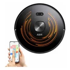 Robô Aspirador Pó Pano Luz Uv Mapa 3d Português Abir X9