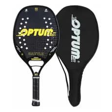 Raquete De Beach Tennis Optum Battle 100% Carbono 12k Cor Amarelo