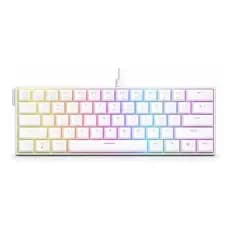 Teclado Mecânico Gamer Ninja Leap 60%, Switch Blue, Rainbow, ABNT2, Branco, GN-KB-LPBL60WBUAB