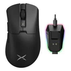 Delux M900pro Mouse Gamer Sem Fio 8000hz Paw3395 Com Dock Preto