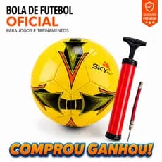 Bola De Futebol Nº5 Sky Compre E Ganhe Bomba De Ar Grátis Campo Praia Treino
