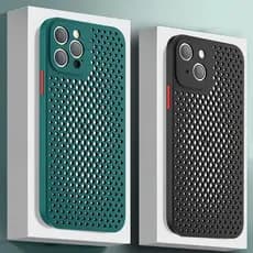 Capas De Silicone Macio À Prova De Choque Com Resfriamento Respirável Para iPhone Air 17 16Plus 15 14 13 12 11 Pro Max B