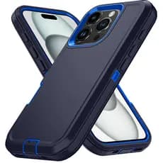 Armadura À Prova De Choque Defender Caso De Telefone Para iphone Ar 11 12 13 14 15 16E 17 Pro Max Duro PC + TPU Capa Tra