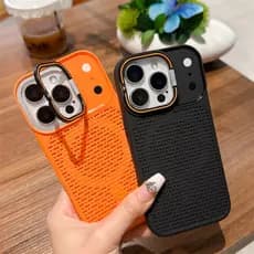 Para Suporte De Lente De Dissipação De Calor Magnética Caso iPhone 17 16 15 14 Plus 13 12 11 Pro Max Fosco Pára-Choques