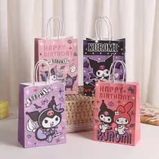 Saco De Papel KUROMI Dos Desenhos Animados Presente Das Crianças Festa Lanche De Doces Aniversário N5006