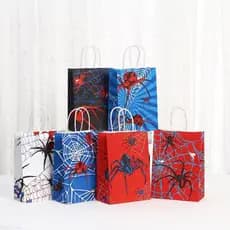 Saco De Papel Aranha Presente Para Crianças Doces Festa Brinquedos Compras N5007