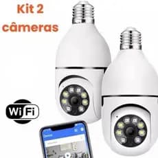 Câmera De Segurança Infravermelha À Prova D'água Com 360 ° Luz Externa Wi-Fi Sem Fio 2.4G