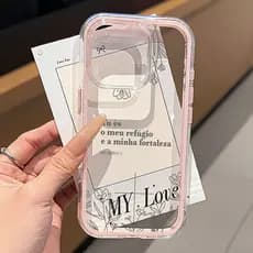 Capa De Acrílico Transparente Capinha Para IPhone 13 11 12 14 15 16 17 Air Pro Max Normal Jesus Bíblia