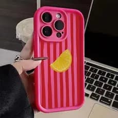 Limão Legal Listras Capinha Capa Para IPhone 11 13 12 Normal 16 15 14 Plus Pro Max Silicone Anti-impacto Caso De Telefon