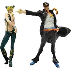 17cm JoJo Bizarre Adventure Jotaro Kujo Figura De Ação Jolyne Cujoh Boneco Brinquedos Infantis