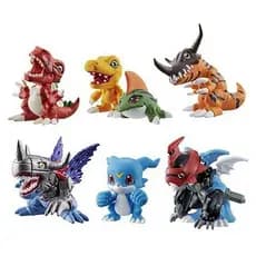 bandai Figura De Ação digimon Aventura agumon v-mon Greymon Original De 5 Cm
