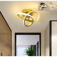 3 cores (110-220 V) Luminária de teto LED em estilo moderno Ideal para corredores, salas de estar, quartos e cozinhas