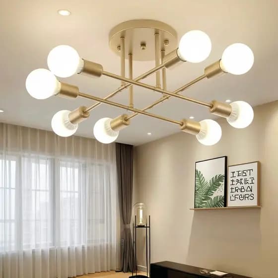 Luminária de teto, estilo nórdico, simples e criativa, ideal para quartos e escritórios domésticos (110 V–220 V)