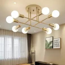 Luminária de teto, estilo nórdico, simples e criativa, ideal para quartos e escritórios domésticos (110 V–220 V)