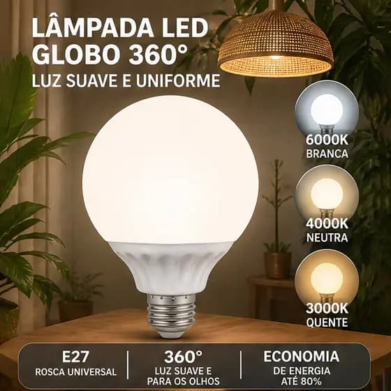 Lâmpada LED economizadora E27, 7 W–15 W, para iluminação doméstica, luz tricolor 110-220V