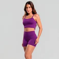 Conjunto Top Alcinha e Short Fitness Academia Zero Transparência Perfeito para seus Treinos