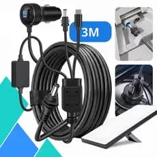 🔥Replacement for original 30V🔥3 em 1 Cabo Mini Starlink de 3m com USB-C, carregador veicular e conversor DC-DC