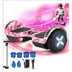 Skate Hoverboard Elétrico Led Light Com Bluetooth E Alça