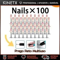 Kit 100/200 Pinos Para Pistola de Fixação Finca Pino Arruela 27mm Cônica Profissional Ação Direta cadeirinha