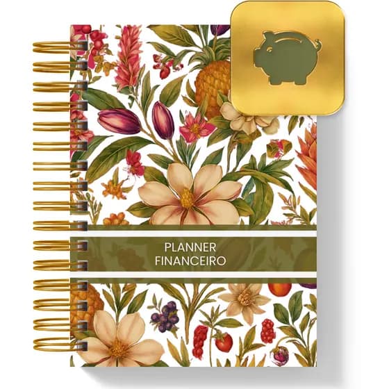 Planner Financeiro 2026 A5 | Controle Financeiro Pessoal | Orçamento, Gastos, Metas e Cartões | WorkPink