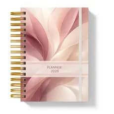Planner 2026 Novo Feminino Semanal Capa Dura Agenda de Organização, Metas e Produtividade  WorkPink