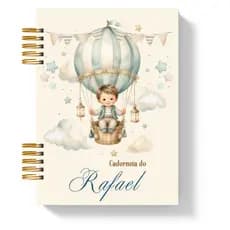 Caderno Caderneta de Vacinação Personalizada Bebê Menino Menina Livro de Saúde Infantil Capa Dura