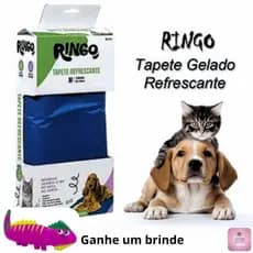 Tapete Gelado Refrescante para Pets Anti Calor Não Tóxico Antialérgico Imediato Ringo 40x50cm