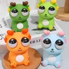 Brinquedo Squishy Dragão de Fogo Anti-Stress – Brinquedo de Apertar para Aliviar Tensão