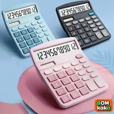 Calculadora de Mesa Grande 12 Dígitos para Empresas e Escritórios – Alimentação Solar e Bateria
