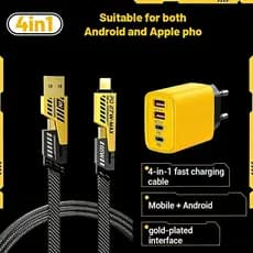 Knife King 4 in 1/Charging head fast charging/type C USB iOS Apple/type C