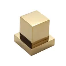 Acabamento Para Registro Quadrado Zinco Dourado Gold 5x5cm