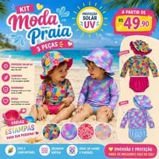 kit Bebê Blusa com Proteção Solar UV+Tapa Fralda(Calcinha do biquini) e+Chapéu- Moda Praia e Piscina Menina M ao 3