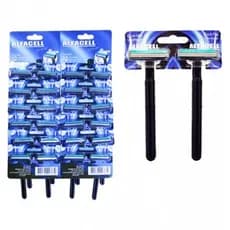 Aparelho de Barbear Descartável Barbeador com 2 Lâminas de Aço Inox Fita Lubrificante Alfacell